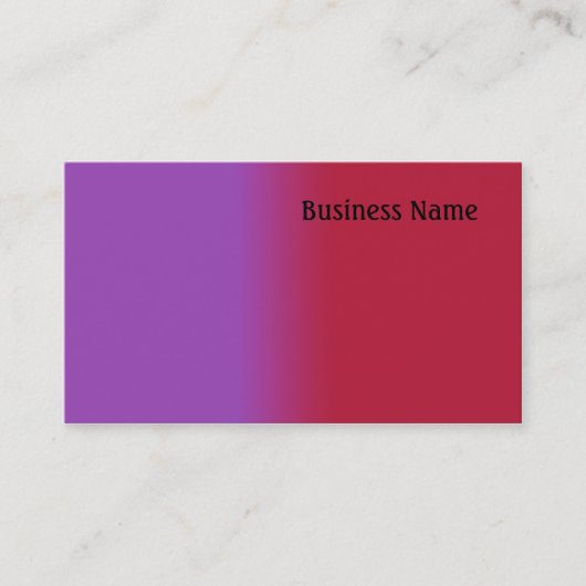 赤と薄紫 名刺 (正面)