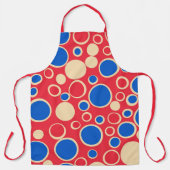 赤と赤の点 エプロン (正面)