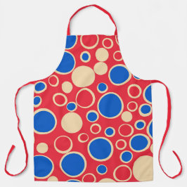 赤と赤の点 エプロン