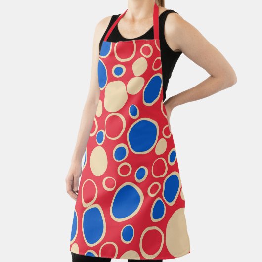 赤と赤の点 エプロン (インサイチュ)