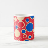赤と赤の点 コーヒーマグカップ (中央)