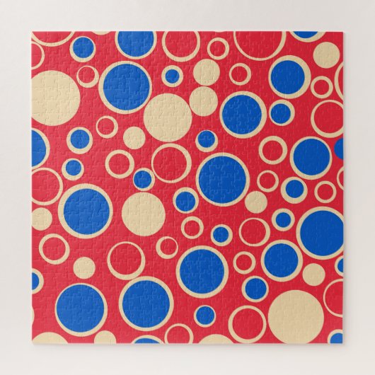 赤と赤の点 ジグソーパズル (縦)