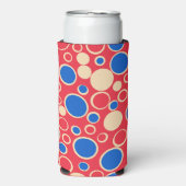 赤と赤の点 スリム缶クーラー (Seltzer正面)