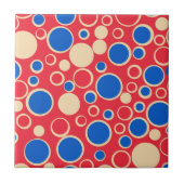 赤と赤の点 タイル (正面)