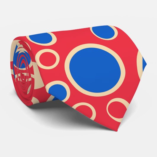 赤と赤の点 ネクタイ (ロール)