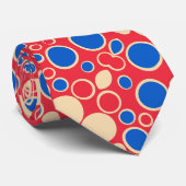 赤と赤の点 ネクタイ (ロール)