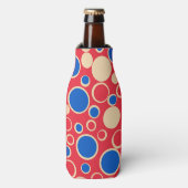 赤と赤の点 ボトルクーラー (ボトル正面)