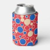 赤と赤の点 缶クーラー (缶正面)