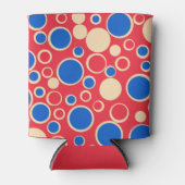 赤と赤の点 缶クーラー (正面)