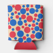 赤と赤の点 缶クーラー (裏面)