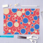 赤と赤の点 薄葉紙 (クラフト)