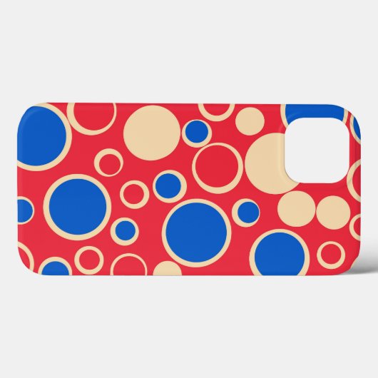 赤と赤の点 Case-Mate iPhoneケース (裏面 (横))