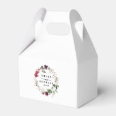 赤と赤面ピンクフローラリース フェイバーボックス (裏面サイド)