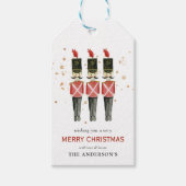 赤と金のくるみ割り人形 クリスマス ギフトタグ (正面)