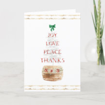 赤と金のクリスマスツリー タイポグラフィ 折り紙