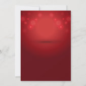 赤と金のクリスマス招待状、クリスマスイブ 招待状 (裏面)