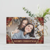 赤と金のグリッターコーナー ファミリーフォト クリスマス (スタンド正面)