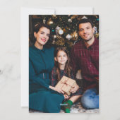 赤と金のスパンコールリボンのクリスマスツリー シーズンカード (裏面)