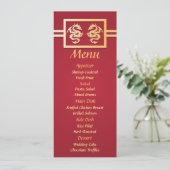 赤と金のドラゴン 結婚披露宴 夕食メニュー メニュー (スタンド正面)