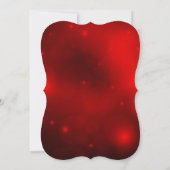 赤と金のホリーデコレーション クリスマスパーティーの招待状 招待状 (裏面)