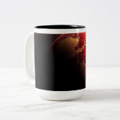赤と金の惑星 ツートーンマグカップ (正面左)