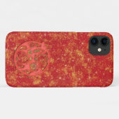 赤と金の旧正月・午年の干支のデザイン Case-Mate iPhoneケース (裏面(横))