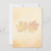赤と金の紅葉 ウェディング 招待状 (裏面)