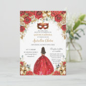 赤と金の花の仮面舞踏会 キュイーンセアニェラ 招待状 (スタンド正面)