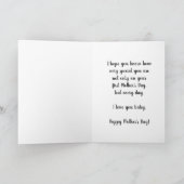 赤と金の輝く初めての母の日カード(妻へ) カード (内部)