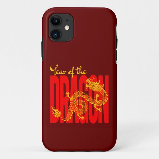赤と金の龍の年 Case-Mate iPhoneケース (裏面)