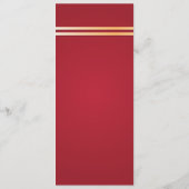 赤と金の龍 結婚披露宴 夕食メニュー メニュー (裏面)