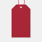 赤と金ゴールドあなたのロゴありがとう ギフトタグ (裏面)