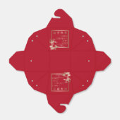 赤と金ゴールドが竹中国ので新年を迎える フェイバーボックス (折り畳みなし)