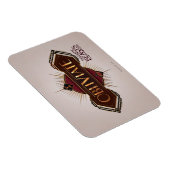 赤と金ゴールドのアールデコが消えるスペルグラフィック マグネット (右側)