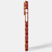 赤と金ゴールドのアールデコパターン Case-Mate iPhoneケース (裏面 / 左)