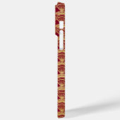 赤と金ゴールドのアールデコパターン Case-Mate iPhoneケース (裏面 / 左)