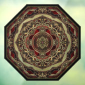 赤と金ゴールドのウィンドウの固定 ウィンドウサイン (シート3)