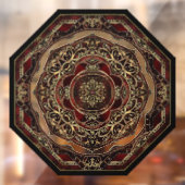 赤と金ゴールドのウィンドウの固定 ウィンドウサイン (シート2)