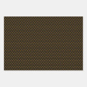 赤と金ゴールドのクリスマスくるみクラッカーラッピング紙 ラッピングペーパーシート (正面3)