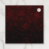 赤と金ゴールドのクリスマスバウブルキンセアニェラ フェイバータグ (裏面)