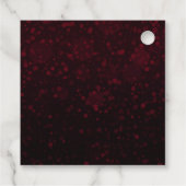 赤と金ゴールドのクリスマスボードブルSweet sixteen フェイバータグ (裏面)