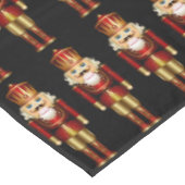 赤と金ゴールドのナツクラッカーテーブルクロス テーブルクロス (アングル)