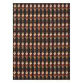 赤と金ゴールドのナツクラッカーテーブルクロス テーブルクロス (正面)