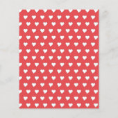 赤と金ゴールドのバレンタインデスクーブック紙 (裏面)