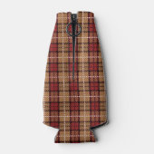 赤と金ゴールドのピクセル展開 ボトルクーラー (裏面)