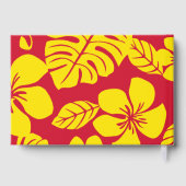 赤と金ゴールドのピンクビキニ模様 ゲストブック (裏面)