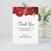 赤と金ゴールドのフローラサンキューカード サンキューカード (スタンド正面)