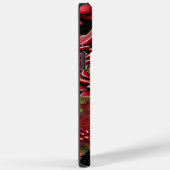 赤と金ゴールドのミニマル抽象芸術フローラ Case-Mate iPhoneケース (裏面 / 右)