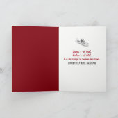 赤と金ゴールドの卒業2025スポットライト カード (内部)