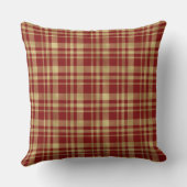 赤と金ゴールドの喜びクリスマスのソファ クッション (裏面)